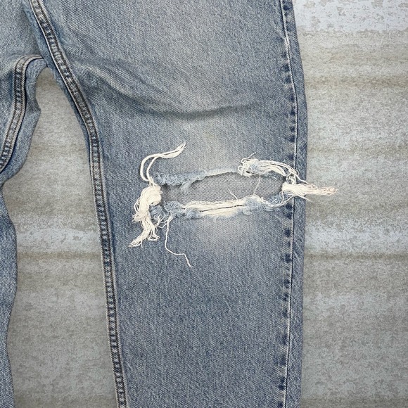 Vintage Orange Tab Levis Jeans 550 Relaxed Fit Tapered Leg Light Wash 90s - Picture 6 of 6